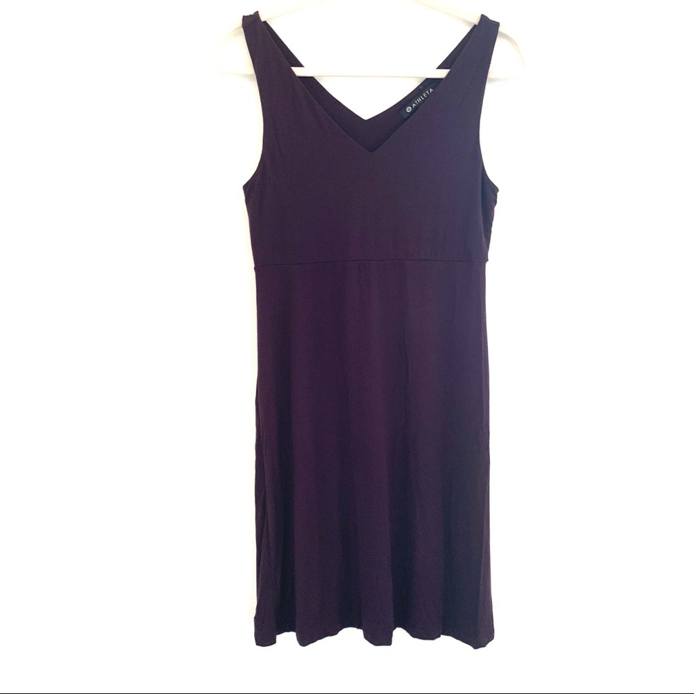 Athleta plum deep purple soft athleisure wear dress size small